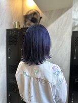 ヴァイス 渋谷店(VAICE) ネイビーブルー/ケアブリーチ/ショート