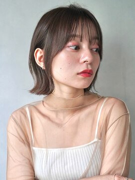 リヤン 表参道(lyann) 暗めカラー愛され美髪くせ毛風カールフェイスフレーミング