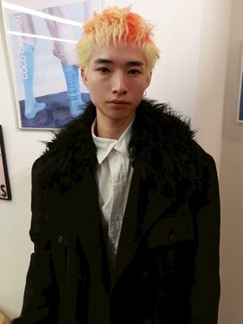 ペレ 梅田(PELE) サーフカール/スパイキーショート/ブルーブラック/梅田