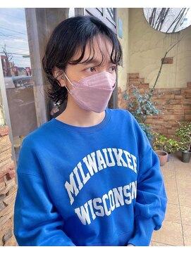 プティリュ(PetitLieu) ショートウルフパーマ