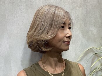 ハナワ エビス トウキョウ ヘアーサロン(HanaWa ebisu tokyo hair salon)の写真/[駅近隠れ家Salon]透明感のある艶カラーで、お洒落にイメチェン♪ハイトーンカラーもお任せ◎<恵比寿>