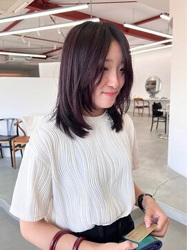 アム(am) レイヤーカット/顔まわりカット/ナチュラル