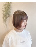 ナチュラル丸みボブ @木原 10.26