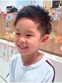 キッズカット/アップバング/ツーブロック/メンズスタイル