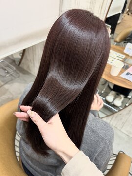 ロンドアジュール 横浜(Lond azur) ココアベージュ/バーガンディ/ショート/髪質改善/縮毛矯正/横浜