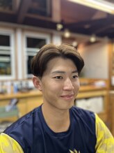 山田理容&nbsp;センターパート×ツーブロック