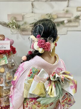 ヘアセットサロンエッジ(Edge) 二十歳のロケーションフォトヘア