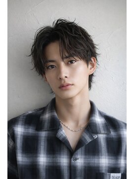 ベル 表参道店(Belle) フェザーパーマ/センターパート/ツーブロック/シャドウパーマ