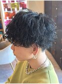 MEN’S HAIR/波巻きツイストスパイラル/リバースセンターパート