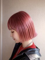 エミューバイメルシー(emmu by MERCI)&nbsp;ピンクカラー ハイトーンボブ 狭山