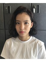 ニテンス(nitens)&nbsp;暗髪ボブ×ニュアンスパーマ