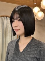 ロンドアジュール 横浜(Lond azur)&nbsp;ダークラベンダー/くびれレイヤー/韓国巻き/顔周りカット/横浜