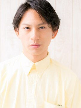 モッズヘア メン 新所沢店(mod's hair men) ダークアッシュ七三分け爽やかビジネスメンズショートe新所沢