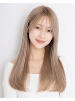 アンフィサンクミル 銀座(AnFye cinq mille) 縮毛矯正でブリーチ毛も叶う艶髪ストレート♪