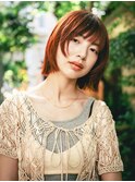 《benji》ダブルカラー オレンジボブ