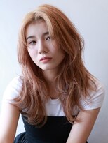 メノン 茨木店(Menon)&nbsp;ミルクティーベージュダブルカラー　レイヤーカット　セミロング