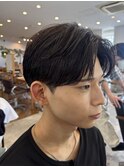 毛流れ　ニュアンスセンターパート