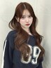 【中顔面短縮×垢抜け韓国ヘア】顔周りレイヤー+透明感カラー+前処理TR