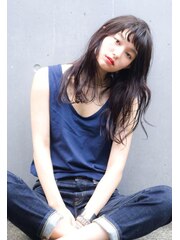 Aimee ルーズロング×ショートバング