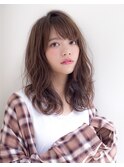 【Lond printemps水野】大人かわいい小顔ゆるふわミディアム