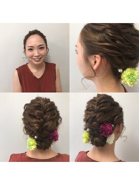 町上津役の美容室 ヘアセット