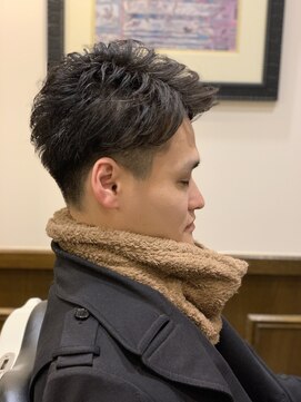 ヒロギンザバーバーショップ 神楽坂店(HIRO GINZA BARBER SHOP) ツーブロック七三スタイル