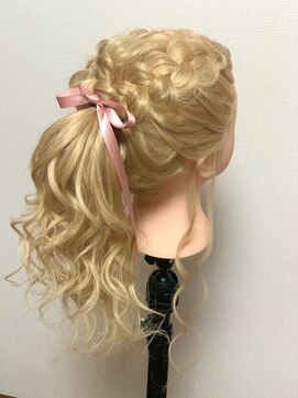 ヘアメイク エンカレッジ(HAIR MAKE encourage) 編み込み　アレンジ　ポニーテール