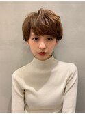 AUBE HAIR_マッシュパーマ×ビターブラウン