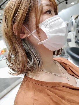 タヤ グランデュオ立川店(TAYA) 10代学割U24シースルーバングイヤリングカラー外ハネミディアム