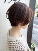 《knit銀座》大人可愛い20代30代40代ショートボブ丸み前下がり