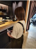 切りっぱなしボブ