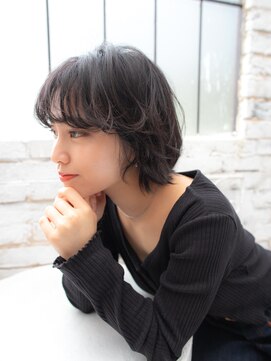 美容室 リズヘアー 稲毛店(Riz hair) ぷつっとレイヤーボブ【稲毛駅】