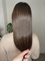 ピークスヘア(peaks hair) 髪質改善ストレート 縮毛矯正 グレージュカラー ジェルカラー