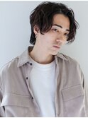 大人ナチュラルマッシュ/かきあげ七三アップバング