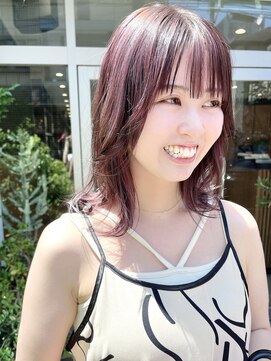 ザレミー(THE REMMY) ラベンダーカラーのハイライトデザインカラー