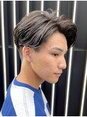 ツーブロック 刈り上げ アッシュカラー 西尾卓義