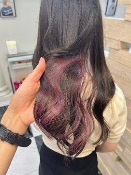 テテ(TETE) インナーカラー/ピンクラベンダー