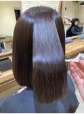 切りっぱなしナチュラルボブ