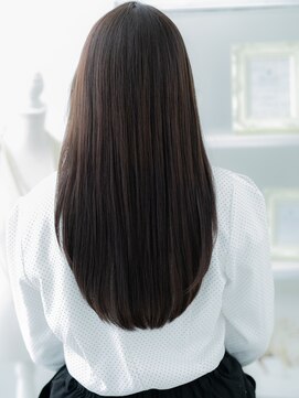 モッズヘア 越谷(mod's hair) ★くすみベージュ大人美人黒髪レイヤーロング20代30代40代★10