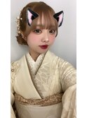 成人式前撮りヘアセット