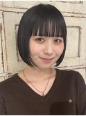 切りっぱなしボブ × ミニボブ × ショートボブ × 韓国ボブ