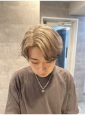 【木下限定】men'sエンドカラー　White beige×Black