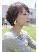 【 Ｉ. 】30代からのナチュラル前下がりショートボブ　川口