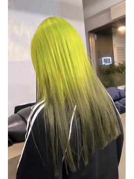 レコ 渋谷(LECO) ライムイエロー×グレージュ