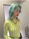 【KASUMI天神美容室】ハイトーン×ミントカラー