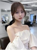 韓国風/レイヤーカット/顔周り/顔まわり/髪質改善/ベージュ