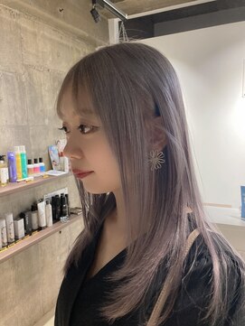 タノ(tano) 髪質改善×レイヤー×ホワイトベージュ