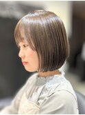 似合わせボブ◇髪質改善カラー・くすみベージュ