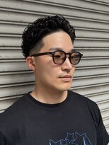 フランクスバーバーザスタンド(Frank’s barber the stand)&nbsp;スペインカール/スパイキーショート/ブルーブラックE