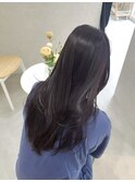 色持ち抜群ボルドールビーカラーレイヤーカット暗髪